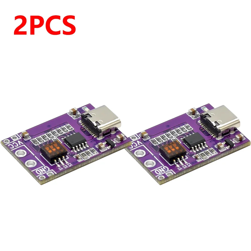 1-100PCS PD/QC/AFC Fast Charge Decoy Trigger Type-C Decoy Module Board with DIP Switch 5V 9V 12V 15V 20V Fixed Voltage Output