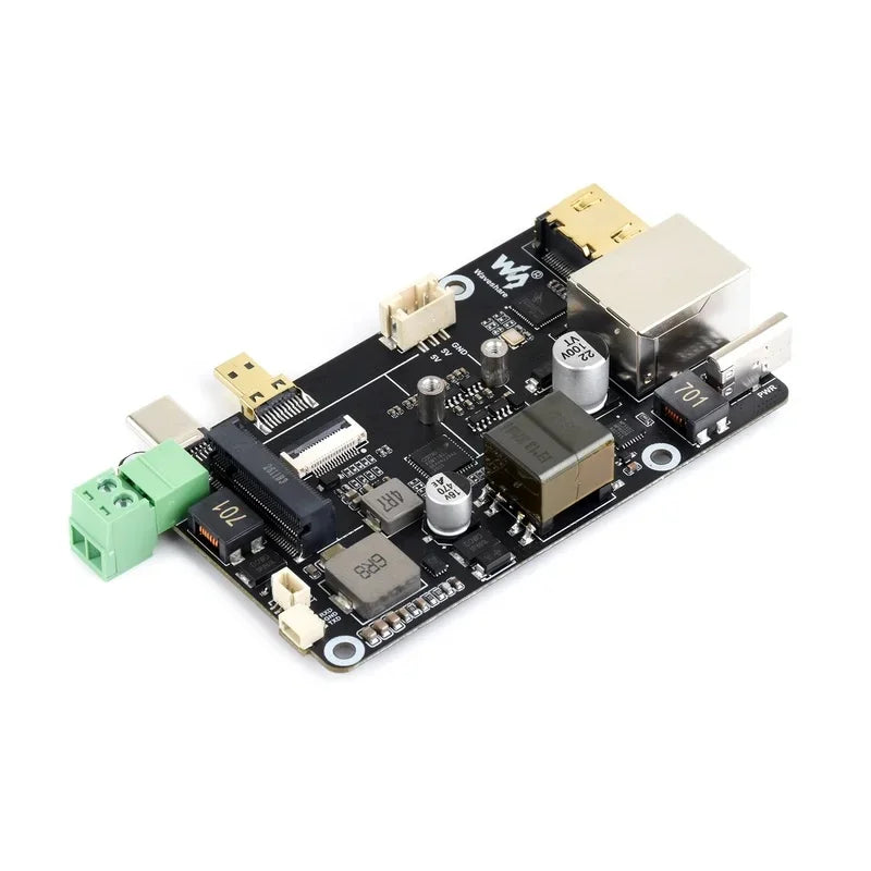 Raspberry Pi 5 PCIe To.2 NVME SSD Multi Function Adapter Board PoE Ethernet Power Over RJ45 Ethernet Driver-