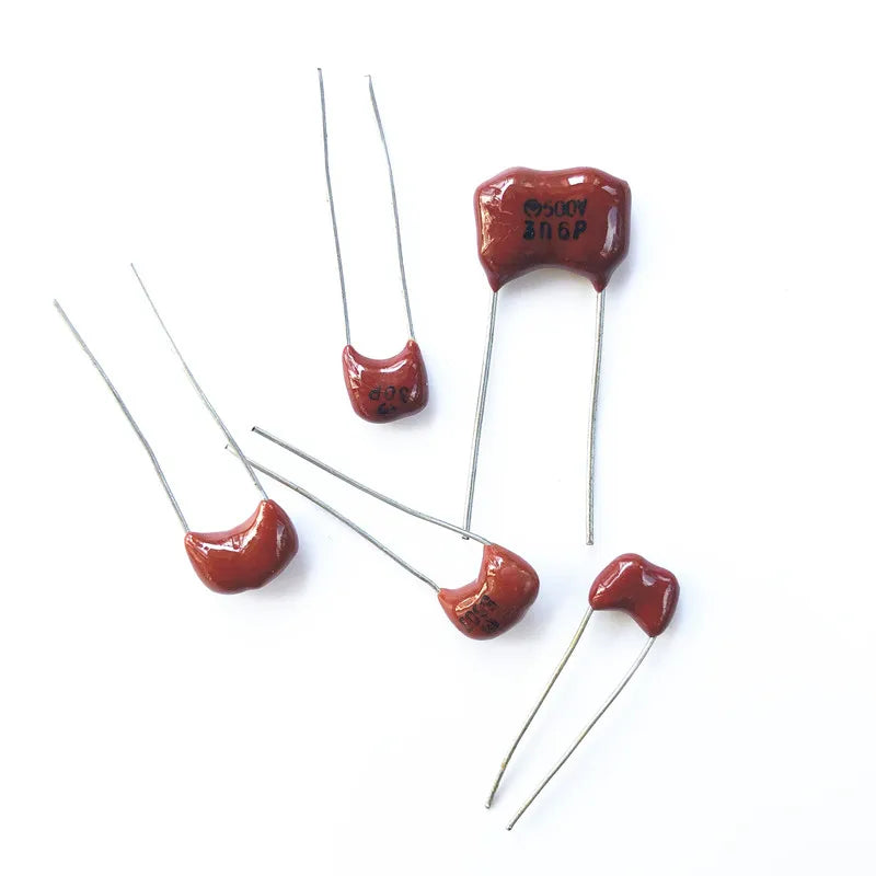 Silver mica capacitors Used in high-end products 63V 100V 500V Guitar Amplifier Silver MICA Capacitor  Radial For Audio Amp 1PCS