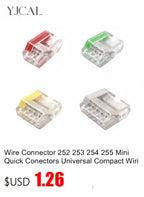 Wire Connector 252 253 254 255 Mini Quick Conectors Universal Compact Wiring Conductor Push-in Terminal Block LED Conector