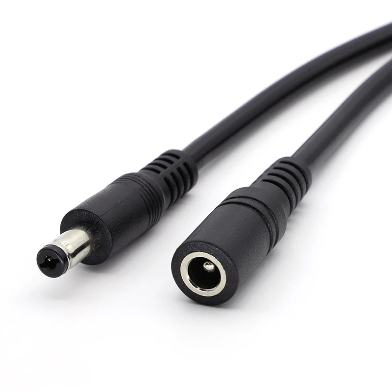 1/2/5Pcs 18AWG 5.5x2.1mm DC Male or Female Power Plug Cable Jack Adapter Connector 12V 10A Power Supply Cords DIY For CCTV LED