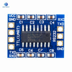 SP3232 RS232 to TTL Bidirectional Level Shifter 3-5.5V Wide Voltage Serial Adapter for Arduino DIY Module