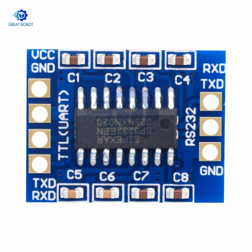 SP3232 RS232 to TTL Bidirectional Level Shifter 3-5.5V Wide Voltage Serial Adapter for Arduino DIY Module