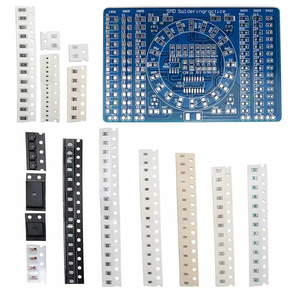 Soldering Practice SMD Circuit Board LED Electronics SMT Components DIY PCB Kit Project Tools Basic For Soldering Kit