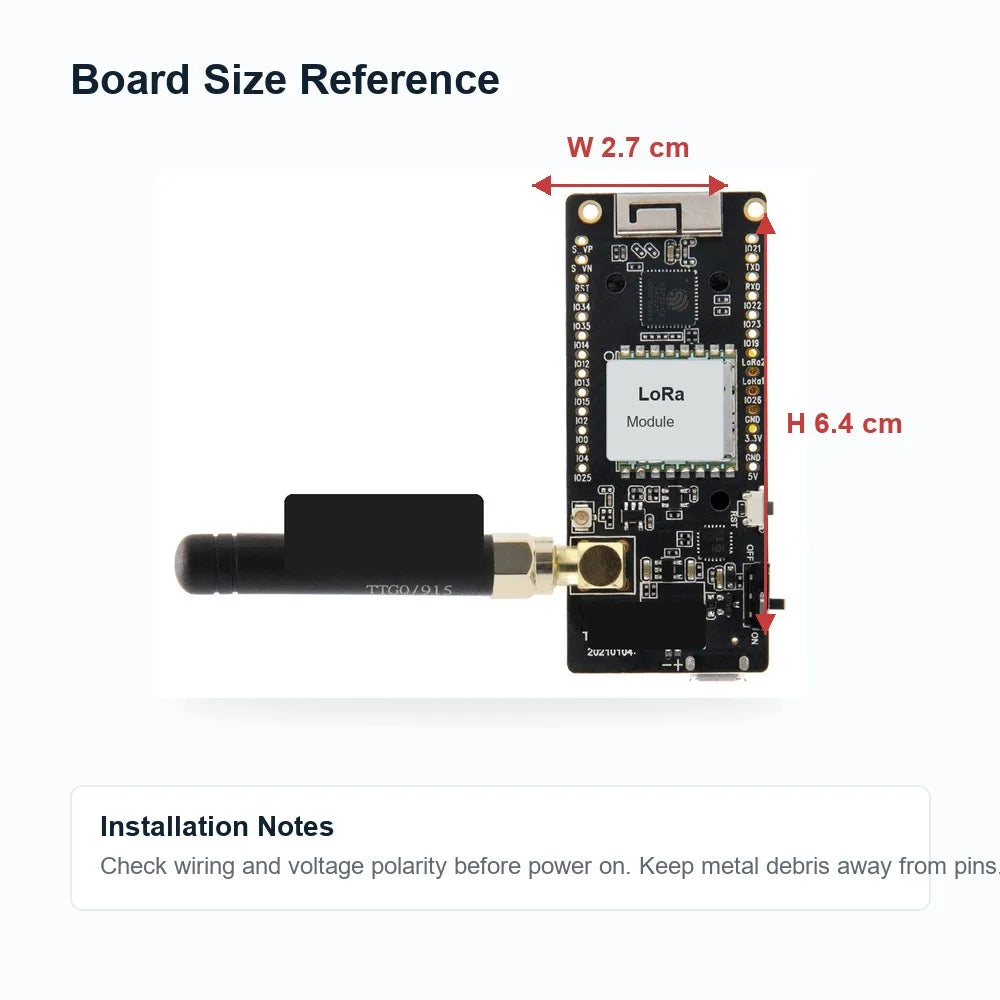 1PCS LoRa32 V2.1 ESP32 0.96 Inch OLED WiFi Bluetooth LoRa 433/868/915MHz Development Board CH9102F Module