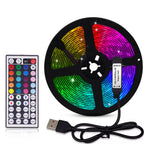 5V USB RGB LED Strip Light Remote Control 5050 30LED/m 5m 10m Lights Tape TV Backlights Home Decoration 0.5/1/2/3m Black PCB