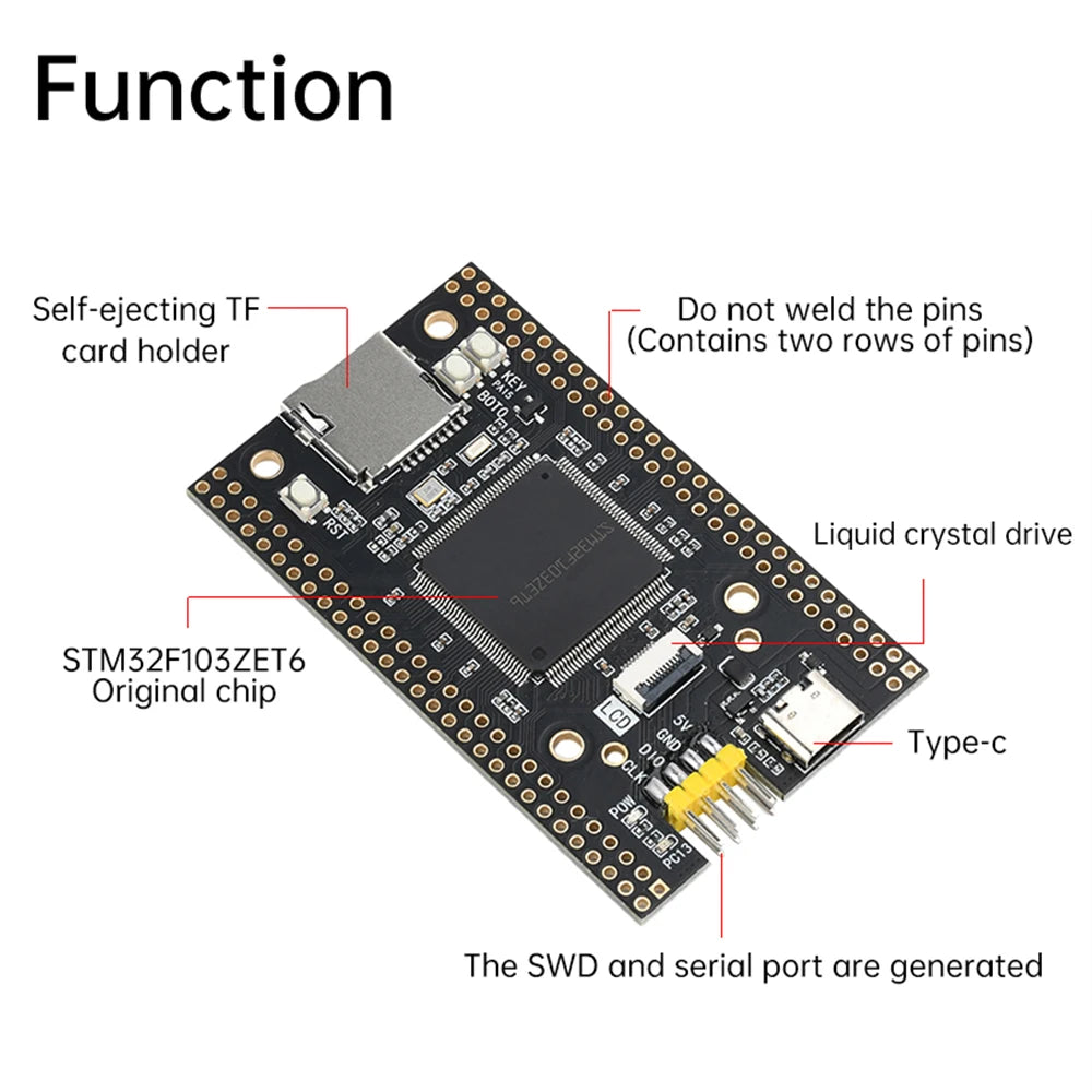 STM32F103ZET6 STM32F407ZGT6 Chip STM32 Core Development Board Module STM32 System Learning Board With SPI TF Card Interface