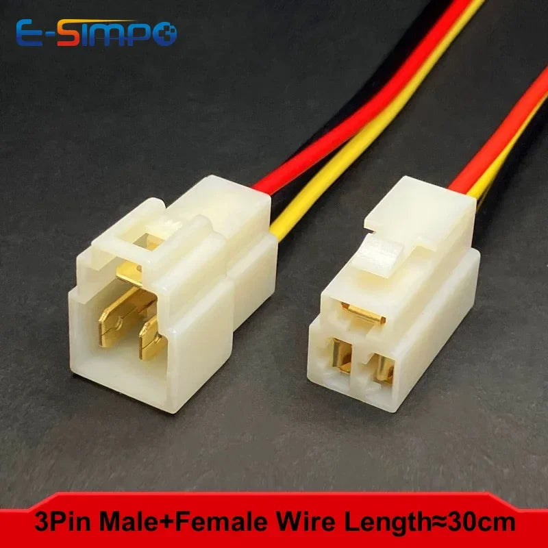1/5/10Set 6.3mm 1P-8P Automobile Harness Connector 15cm High Current Equipment Cable Male Female Plug Butt Joint 0.75mm2 18AWG