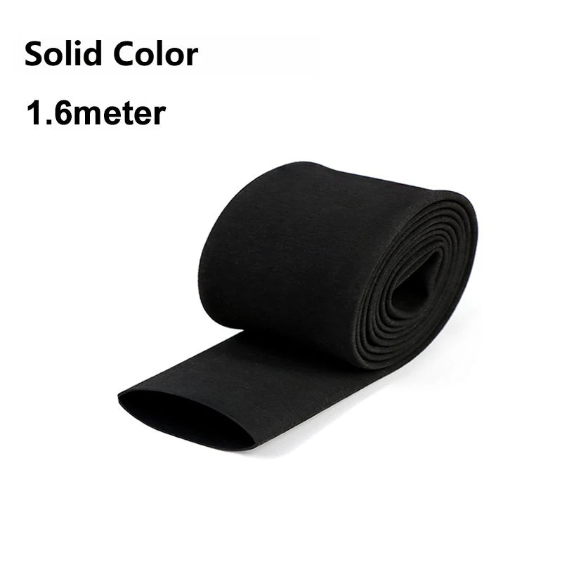 Black Fishing Rod Heat Shrink Tube Anti-Skid ID 15mm - 60mm DIY Non-Slip Handle Protect Wrap Cover Case 2:1 Polyolefin Sleeve