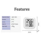 1 Pc Digital LCD Thermometer Hygrometer Indoor Room Mini Electronic Temperature Humidity Meter Sensor Gauge for Home Baby