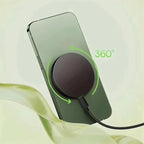 15W Ultra Thin Wireless Charger, Fast Qi Charging Pad with Compact 6cm Size, Lightweight Portable Design for Desk Bedroom Trave