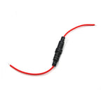 5Set 5*20mm 6*30mm Glass Fuse Holder Screw Type 5X20mm with 22AWG Wire Cable 250V 5X20MM Glass Fuse Tube Fuse Casing 6x30mm
