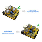 Keyestudio CNC Shield V2/V3/V4 Engraving Machine Kit For Arduino With UNO R3 Or Nano Board A4988/DRV8825 Driver Compatible GRBL