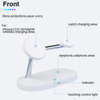 3 in 1 Magnetic Wireless Charger For iPhone 16 15 14 13 12 Fast Charging Station for Apple Watch 10 9 8 7 6 5 4 Airpods 2 3 Pro