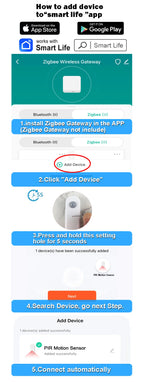Zigbee Motion Sensor PIR Infrared Human Motion Detector Smart Life Home Security Anti-Theft Alarm Work With Tuya Zigbee Gateway