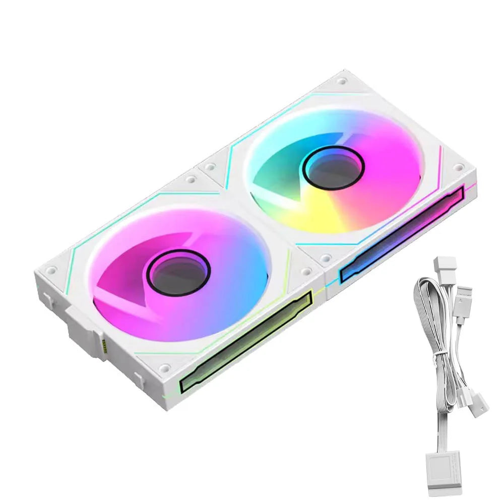 JUMPEAK MX120 240mm Modular Wireless Splicing PC 120mm Case Cooling Fan ARGB Infinite Mirror Effect For Computer Water Cooler