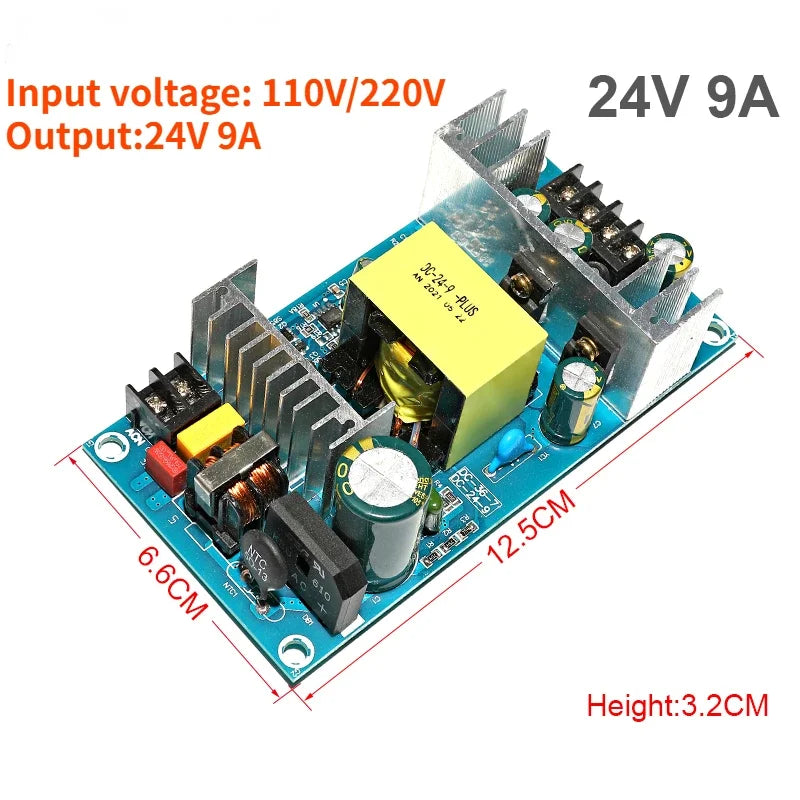 AC 85-265V to DC 5V 12V 24V  Step Down Transformer Power Supply  1A 2A 4A 6A 8A 9A  13A Switching Power Module  Bare Board