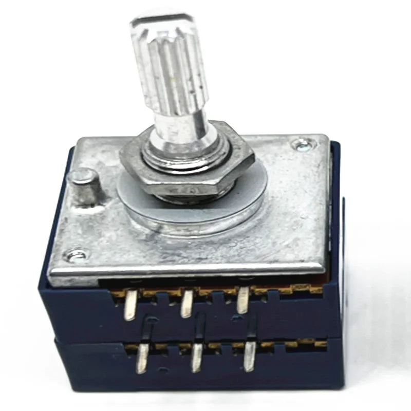 Double Volume Potentiometer ALPS RK27 10KA 20KA 50KA 100KA 250KAx2 Dual Unit 6Pins Round Handle Rotary Switch