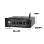 YJCO TPA3255 Bluetooth Power Amplifier 300Wx2+600W 2.1 QCC3034 QCC3084 PCM5102 Decoder LLC Built-in LLC Switching Power Supply