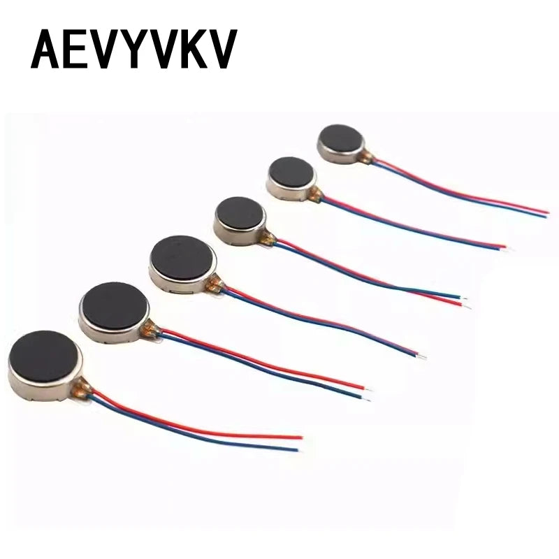 DC 3V 3.7V 8mm/10mm 0820 0827 0834 1027 1030 1034 Round Thin Vibration Motor Button Coin Vibrating Motor Vibrator Phone Massager