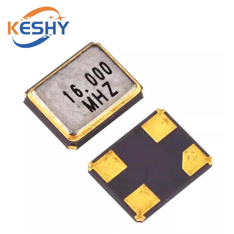 5PCS 3225 Passive SMD Quartz Resonator Crystal Oscillator Metal SMD 4pin 8MHZ 10MHZ 12MHZ 16MHZ 20MHZ 24MHZ 25MHZ 27M 32M 40M