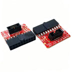 1Pcs/lot 100% New 1to2 J-LINK ARM-JTAG-20-10 Adapter Board 2.54mm PIN 0.1 1.27mm jlink