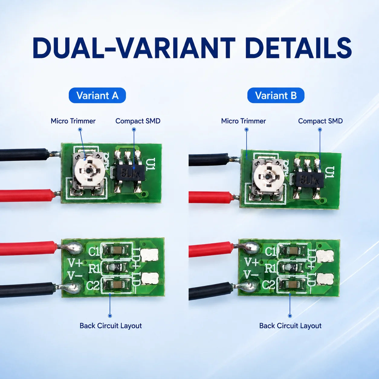 ZhonNa 650nm 635nm 780nm N-Pin APC Constant Power Laser Diode Driver Board 1-20mW for The Listed Price Is The Unit Price