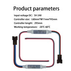DC5-24V SP002E Mini LED Controller 3Pin/4Pin Addressable for WS2813 WS2815 RGBIC LED Strip Light 2048 Pixels