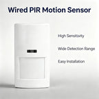 Indoor DC12V-24V Wired PIR Alarm Motion Sensor Detector CE Certified Pet Friendly for Home Alarm System with NO NC Alarm Output