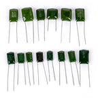 180/620PCS 100V Polyester capacitor combination kit 2A102J~2A822J Set of capacitors set 31/10values Polyester Film Capacitor