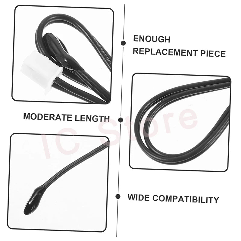 100PCS Universal Air Conditioning Temperature Sensor Rubber Copper Head 5k 10K 15k 20K 25K 50K NTC Temperature Sensor Thermistor