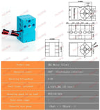 Geekservo 0.7KG/2KG Programmable Servo 360 Degree Dual-shaft Building Blocks Motor for Micro:bit compatible with Legoeds Bricks