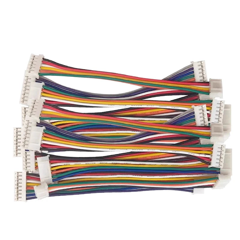 10PCS JST PH2.0 PH 2.0mm Wire Cable Connector 2/3/4/5/6/7/8/9/10/12 Pin 2.0MM Pitch  Plug 10CM/20cm/30CM Wire Length 26AWG