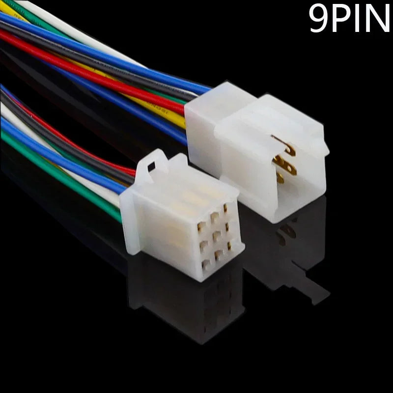 5pairs 2.8mm Automotive Controller Handle Motor Wire Connector 2/3/4/6/9P 15cm 0.75mm2 18AWG Automobile Male Female Plug Cable