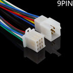 5pairs 2.8mm Automotive Controller Handle Motor Wire Connector 2/3/4/6/9P 15cm 0.75mm2 18AWG Automobile Male Female Plug Cable