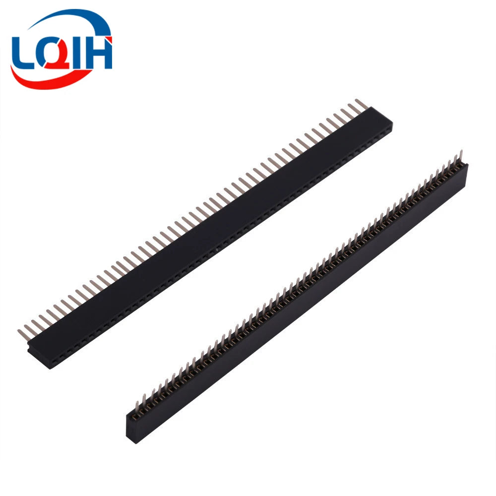 5pcs 1.27mm Pitch Gold Plated 50P 1x50 2x50 Pin Female Male Header Strip Double Single Row Right Angle SMT Straight Connector