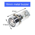 16/19/22mm LED Flash Buzzer 12V 24V 220V Intermittent Sound Alarm Indicator Light Signal Lamp Flash metal Buzzer Waterproof IP65