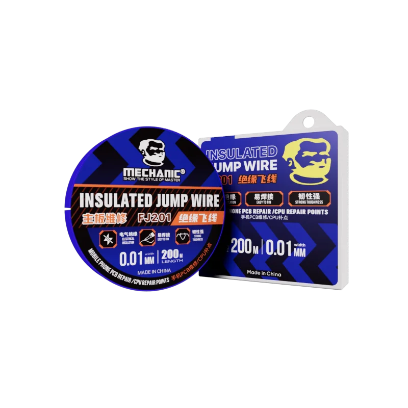 MECHANIC FX105 Ultrafine Insulated Jump Wire for Mobile Phone Motherboard CPU PCB FPC Fast Tinning No Resistance Repair Fly Line