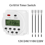 CN101A LCD Time Switch 12V 24V 110V 220V Time Relay Street Lamp Billboard Power Supply Timer