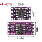 1-20Pcs ADUM1201 Magnetic Isolator Board Module Replace Optocouplers MCU1201 ADUM-1201 ADUM1201ARZ Signal Isolation/SPI/CAN Bus