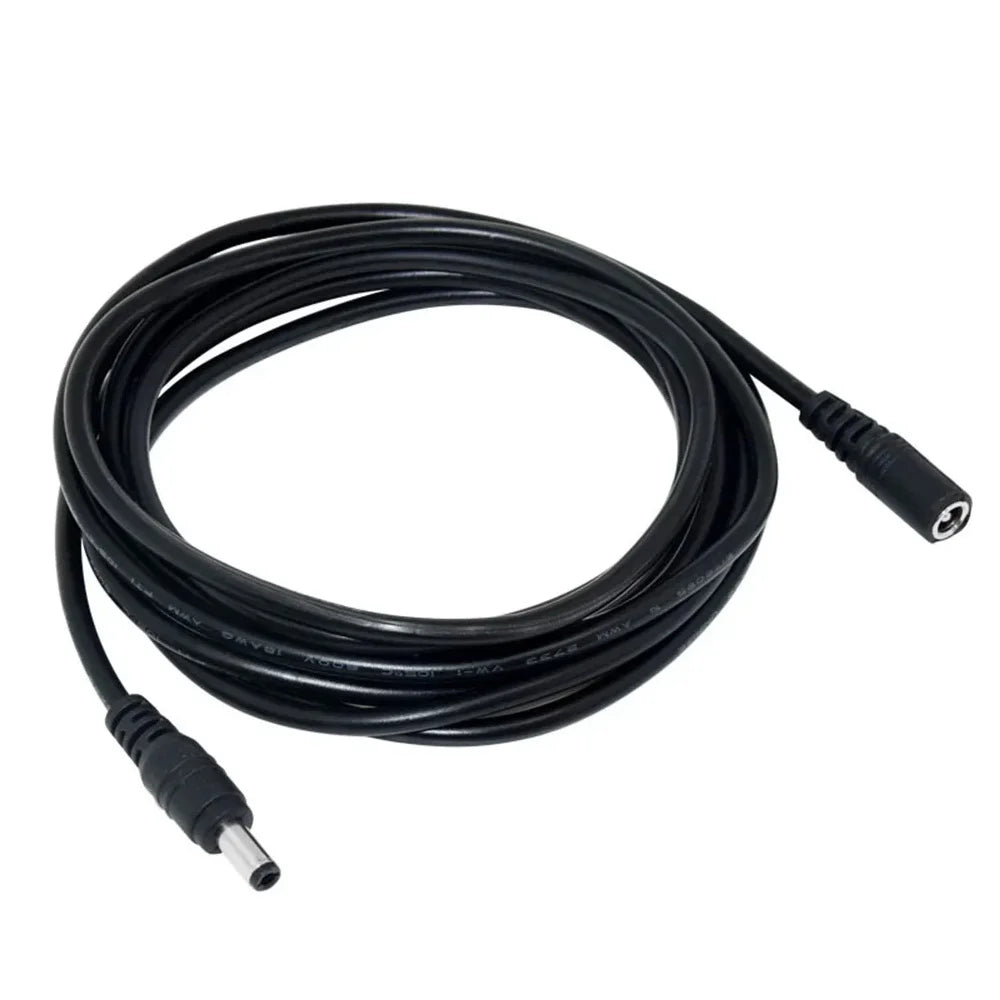 Power Cord Extend Wire Cable 3/5/10M 5.5 * 2.1mm Male Female DC 12V Power Adapter Extension Cable For CCTV Camera Router ﻿
