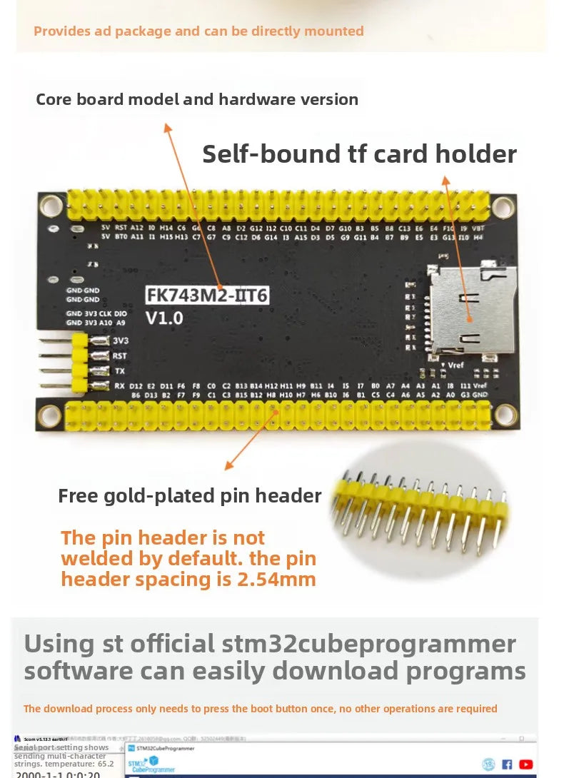 STM32H743IIT6 Core  System Learning Board STM32 Development Board Module