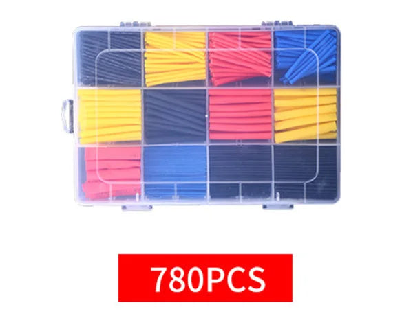 127-800pcs Heat Shrink Tube Thermoresistant Heat-shrink Tubing Wrapping Kit Electrical Connection Wire Cable Insulation Sleeving