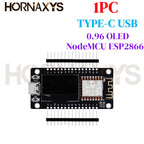 1-10pcs/NodeMCU ESP8266 Development Board With 0.96 Inch OLED Display CH340G ESP-12F WiFi Module TYPE-C USB For Arduino