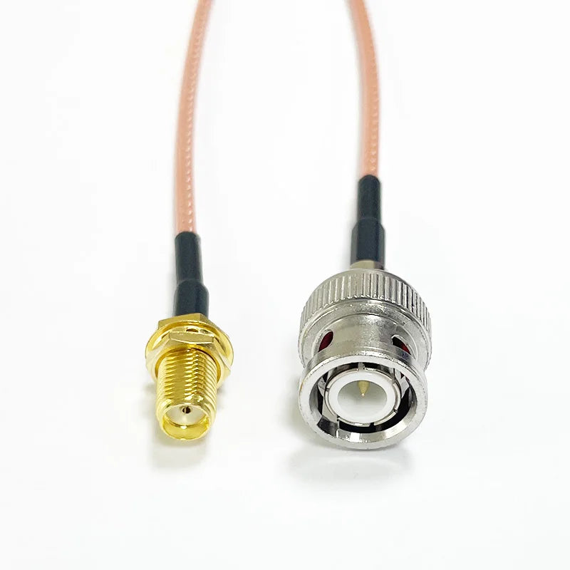 SMA to BNC Bulkhead Cable 50 Ohm SMA Male to BNC Female RG316 Coaxial Cable Jumper for Ham Radio Scanner Antenna Wi-Fi