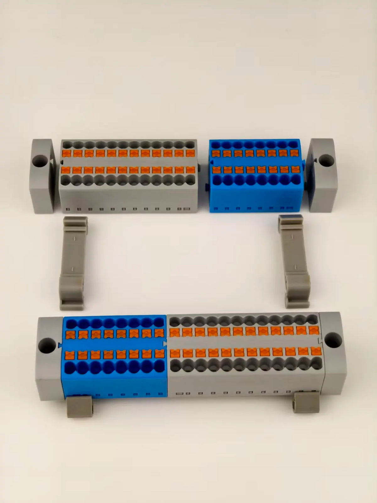 DIN Rail Terminal Block 1/5/10PCS 2.5mm2 Push In Quick Connect Electrical Wire Connector Modular Power Distribution Block