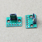 1Pce Vertical USB MiCroUSB Micro USB 2.0 Male Head Connector PCB Converter Adapter Breakout Board 180 Degree Vertical WP-109