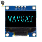 0.96 inch OLED IIC Serial White Display Module 128X64 I2C SSD1306 12864 LCD Screen Board GND VCC SCL SDA 0.96" for Arduino Black
