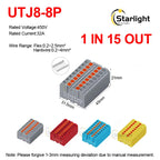 Distribution block PTFIX2.5mm² Wire Electrical Cable Connectors Plug-in Terminal Block  Splitter DIN-Rail Mounting Junction Box