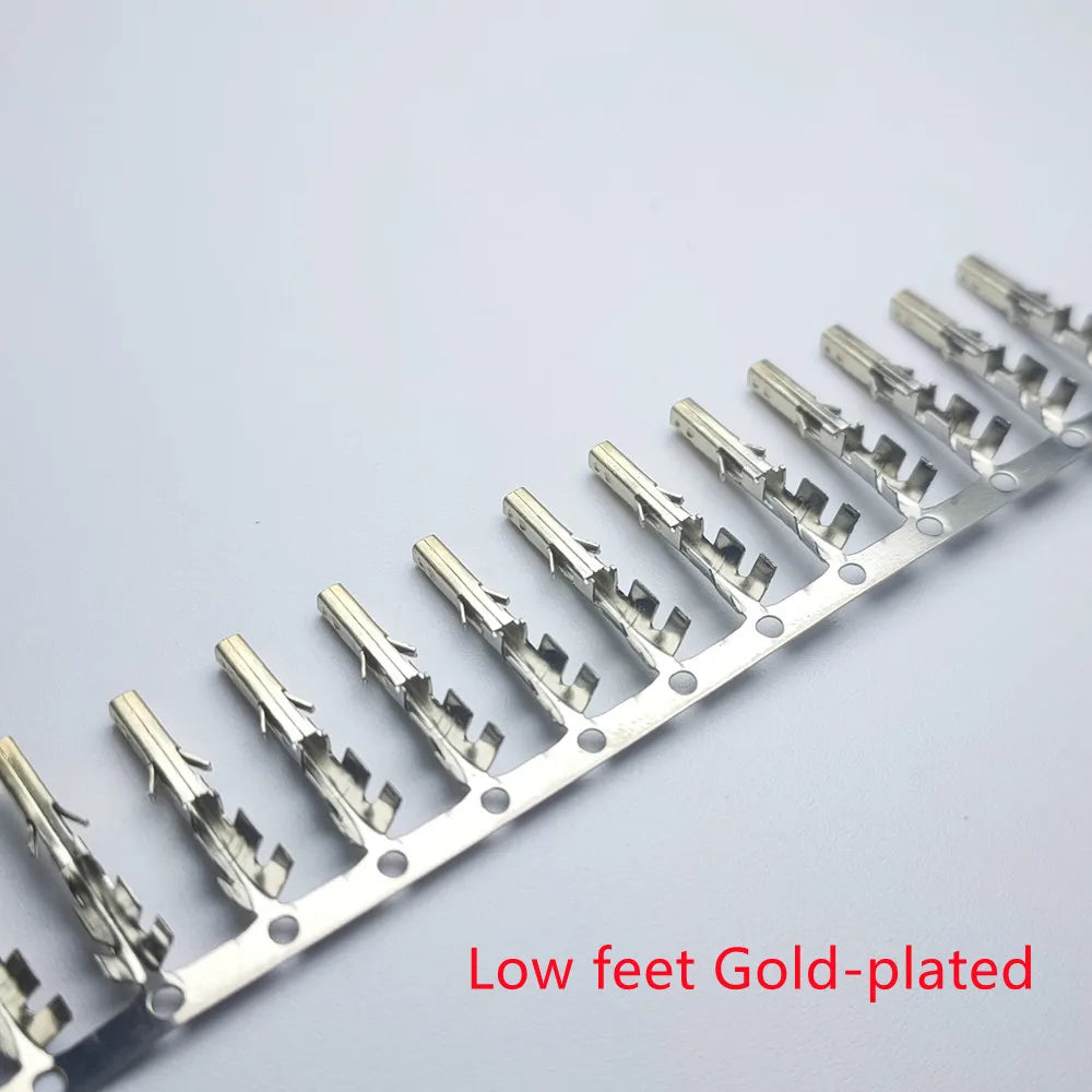 300PCS/1LOT 4.2mm 5557 Computer Connector Terminals Female Needle for 6P 8P 24P Male Shell /Half Gold-plated High Foot/Low Foot